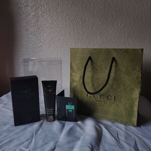 Gucci Beauty Set with Green Bag